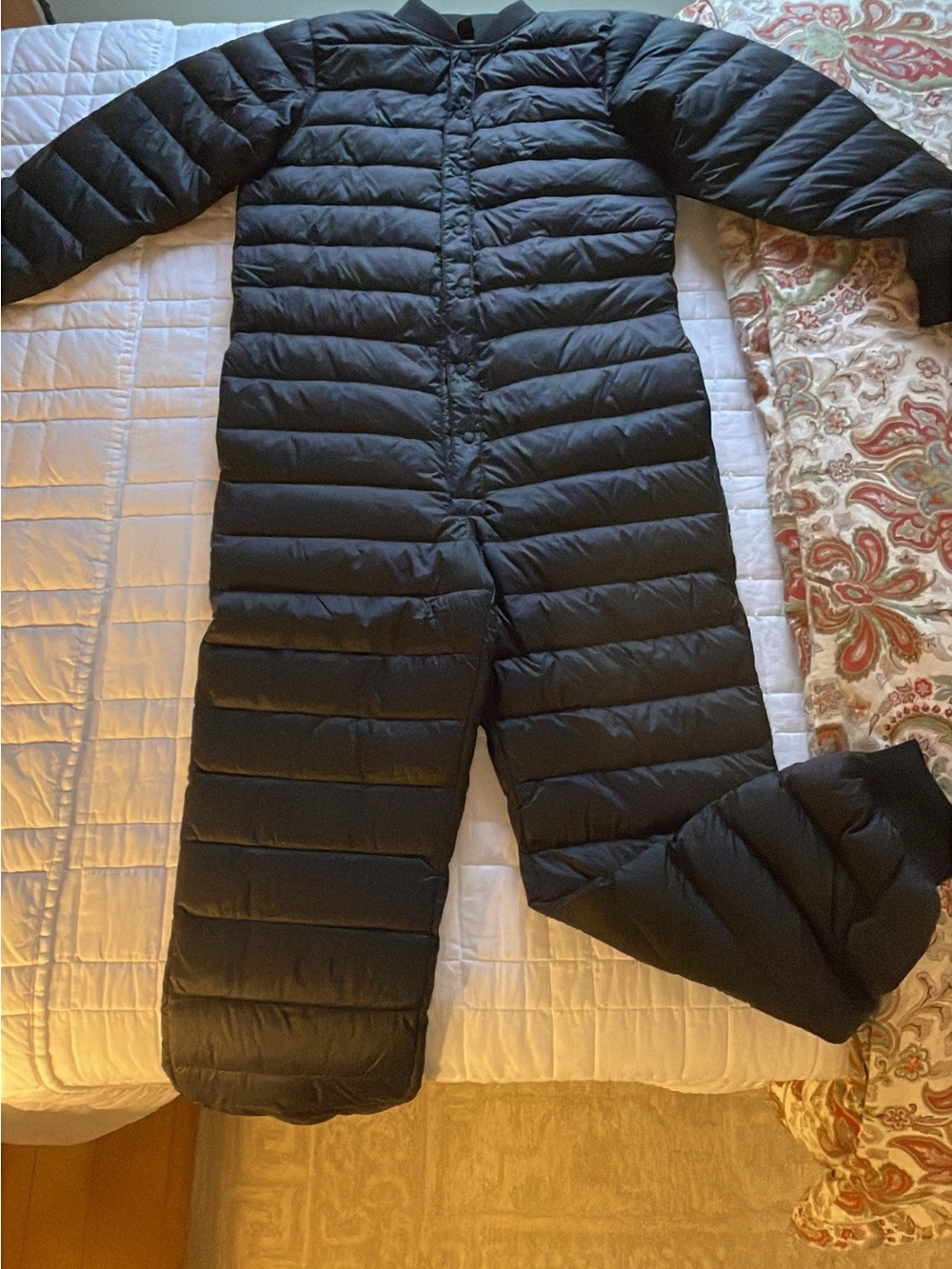 ADULT Black Down One-Piece Camp Suit